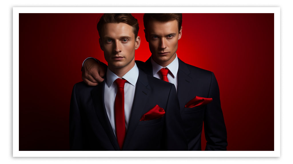cravates rouges